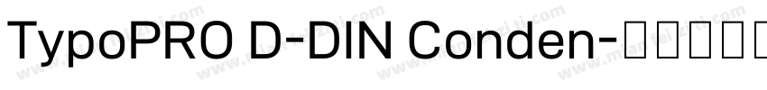 TypoPRO D-DIN Conden字体转换